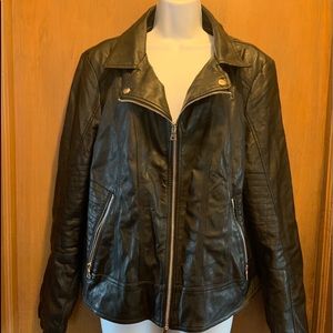Faux leather jacket